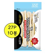 ANF 화이트 밀크 스틱껌 27P, 10개, 화이트 밀크스틱 27P