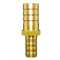 배관 4 6 8 10 12 14 16 19mm 호스 바브 테일 스트레이트 감속기 어댑터 전송 황동 파이프 피팅 수성 가스 오일, 22 4mm To 4mm Barb