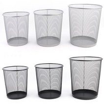 뚜껑없는 휴지통 철쓰레기통 책상 철제 쓰레기통, 기본, 대