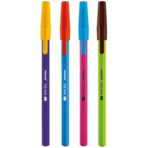 모나미 153 스틱 비비드 볼펜 낱개 / 0.7mm / 육각형 디자인 / 캡타입, 코랄, 1개