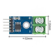 아두이노 키트 코딩 입문 교육 보드 점퍼선 Arduino용 MAX6675 모듈 + K 타입 열전대 센서 온도, 02 Only MAX6675 module