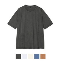 PARTIMENTO 피그먼트 커팅 라인 티 (5COLOR) Pigment Cutting Line (5COLOR)