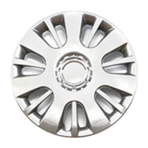 자동차 휠 커버 튜닝 13 14 15 16 인치 타이어 스틸 링 휠캡 차량용, B형 단발 14인치(모두 은색)