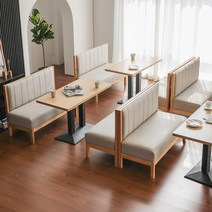 붙박이 의자 카페 벽 쇼파 업소 용 다방 소파 커피숍, 풀라인 더블데크 라이트그레이 (색상옵션)