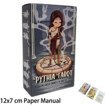 Pythia 타로 카드 덱 게임 용지 매뉴얼 12x7, 피티아 타로 12x7, Pythia Tarot 12x7