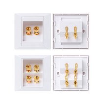 벽 소켓 오디오 비디오 패널 스피커 정션 박스 전원 콘센트, 2