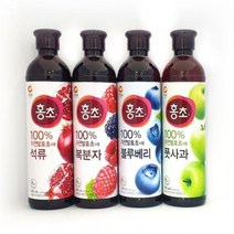 청정원 식초음료 자연발효 홍초 900ml 석류 블루베리 복분자 사과, ☆청정원 자연발효홍초 풋사과900m