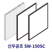 [호환] 필터몰 신우공조 SW-150SC 전열교환기 아파트환기 시스템 호환필터 H-13, 헤파필터