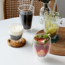 이중 내열 유리컵 유리잔, 3. 볼륨L 손잡이없음 450ml