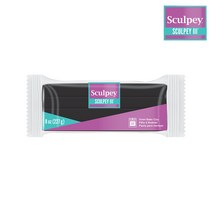 스컬피3 227g (Sculpey3) 대용량 폴리머클레이 6종, 검정(Black) 227g
