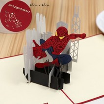 팝업 입체 플라워 카드 발렌타인데이 어버이날 스승의 날 3D 생일 축하 초대장 인사말 선물 엽서 케이크 피아노 미니어처 맞춤형 감사, spider