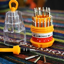 안전 수리 공구 9종류 정밀 스크류 드라이버 31P 세트