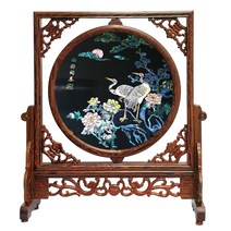 나전칠기자개장 . 양주 칠기 순수 수제 색상 자개 풍경 장식 공예 스승의 날 비즈니스 문화 선물, [06] 알록달록 달팽이-대형전시회-로열블루