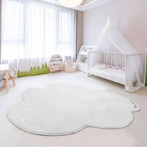모던 아이방 바닥 매트 키즈룸 꾸미기 침실 소파 카페트 구름 모양 러그