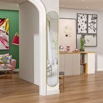 부착형 전신거울 붙히는 인테리어 특이한 아치형 심플, 25.160블랙 프레임