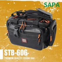 싸파 낚시 보조가방 STB-606, 블랙 오렌지