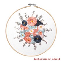 서양 자수 키트 handwork 바느질 식물 크로스 스티치 꽃 diy, 09