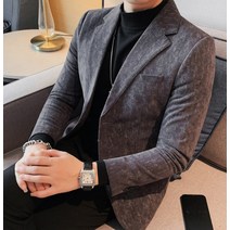 빅사이즈 코듀로이 골덴 슬림핏 도톰한 원 정장 자켓 남자하객룩