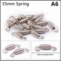 자동차 배기튜닝 자동차 배기통 스테인레스 스틸 범용 오토바이 배기 스프링 후크 액세서리 Akrapovic Yos, 06 Type A6