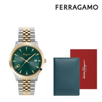 [공식수입원] 페라가모 그린 DUO 손목시계 라지(남녀공용 40mm)