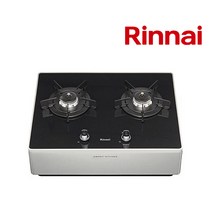 린나이 2구 빌트인/스탠드식 블랙펄 가스 쿡탑 레인지 RBR-P2500 타공사이즈:560x430, 높은스탠드(실버), LPG프로판가스, 건전지식