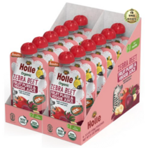 라이브잇 홀레 지브라 비트 프루트 퓨레 & 베지 주스 어린이 스무디 100g, 사과 + 바나나 + 비트쥬스, 156개입