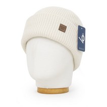 베이직엠 남성 여성 겨울 니트모자 비니 골지 사이드 스퀘어 가죽패치