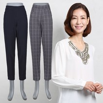 봄신상품 엄마바지 국산 허리밴딩 사방스판 9부 여성바지