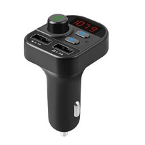 Car Bluetooth5.0 MP3 Player FM MP3 플레이어 핸즈프리 통화 듀얼 포트 라디오 어댑터 모듈레이터, NO1