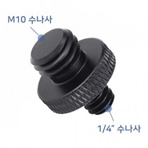 변환 1/4 인치 M10 미리 나사 카메라 사진 조명 K008, 상세페이지 참조, 1+1)2개
