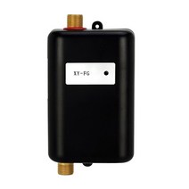 3800w 전기 온수기 순간 온수 샤워 흐름 빠른 가열 주방 욕실 스테인레스 스틸 탱크리스 온수기, 검은색, 나는 플러그