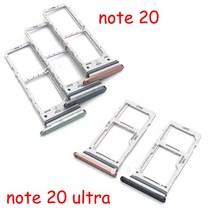 삼성 갤럭시 노트 20/참고 20 울트라 Sim 카드 트레이 슬롯 홀더 교체 부품에 대 한 10pcs SIM SD 리더, 노트 20 울트라 실버