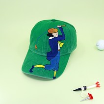 바람솔솔 하프볼캡 여자 캡모자 알바트로스 골프 썬캡 자외선차단 썬바이저 봄 여름 남자 모자, 땀흡수패드10장, 그린하프볼캡