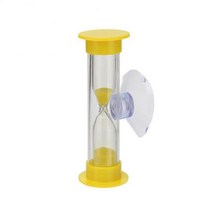 2/3 분 다채로운 모래 시계 타이머 흡입 컵 샤워 장난감 선물 홈 장식 1p, [02] 3 minutes yellow