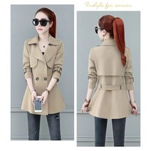 AMlisa 여성 자켓 헵번 트렌치코트 숏자켓 봄 가을 간절기 상의