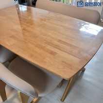 퓨어투명매트 유리대용 한샘포레릴렉스 실리콘 식탁매트, 포레 6인 식탁매트/3mm