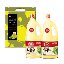 해표 식용유 1호 선물세트, 콩기름 1.8L x 2개, 1세트