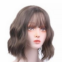 키밍 미디움 여성 패션가발 H3378, 쿨브라운