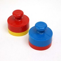 (오렌지미싱) 컬러문진 손잡이 문진 누름쇠 자석