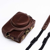 소니 RX-100M ZV1 빈티지 가죽파우치 목걸이 카메라 케이스, B
