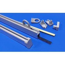 사각 알루미늄 실버 족자봉 2+1 (3세트), 90 cm, 1. 고리 타입 3세트 (2+1)