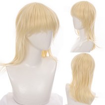 넓은이마 가발수선 엠자이마 가발대여 남자붙임머리 반삭가발 가발사이트 이용사통가발 혼주가발 군인가발 원형탈모가발 SHANGKE 남성용 짧은 스트레이트 중간 부분 헤어 가발 54, 협력사, T42730