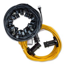 전등선 연등선 작업등 전선 캠핑조명 오징어등 야외등, (W)전등선 전구보호망