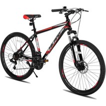 HH HILAND Hiland 산악 자전거 Shimano 시마노 21 속도 드라이브트레인, Multi Black_Multi-spoke