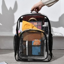 투명 백팩 비치백 여름가방 (블랙)