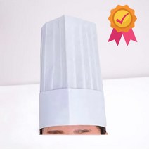 부직포 빵집 베이커리 제빵 라운드 주방장 조리사 종이모자 위생모자 20개입 파티쉐 레스토랑 호텔, 사이즈, 32cm