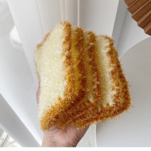 아크릴소재 식빵수세미5개입*2개 인테리어효과