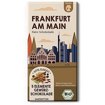 독일직구 프랑크푸르트 ON MAIN 5가지 향신료 in zartbitter / 공정무역 & 바이오시티 초콜릿 / (1정 75g), 수량, 상세참조