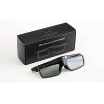 범용 3D 블루투스 셔터 USB 충전 안경 엡손 홈 시네마 프로젝터 삼성 샤프 소니 파나소닉 tv용, 01 Black