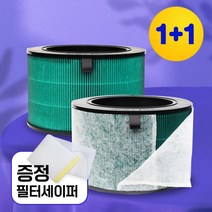 1+1 국내산 LG 엘지 퓨리케어 360 공기청정기 ADQ75153455 헤파+탈취 필터 호환, AS283DWFA